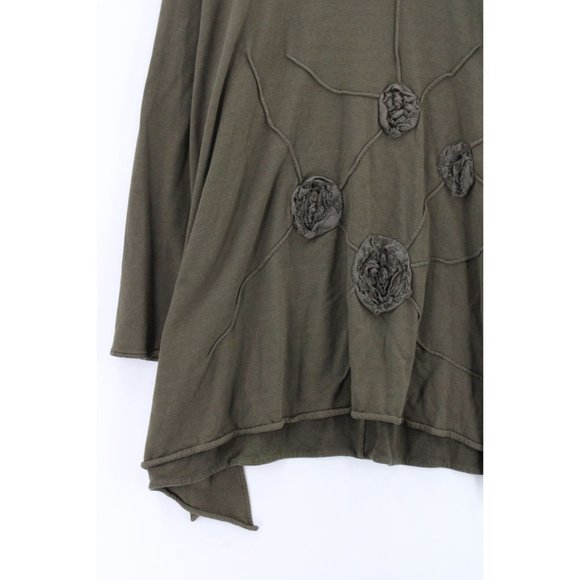 Cheyenne Tunic Dress Womens Brown Pullover Long Sleeve Floral Embroidered 2X - Picture 5 of 11